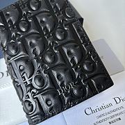 Okify Dior Bi-Fold Card Holder Black Dior Gravity Leather - 2