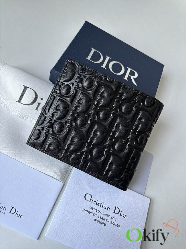 Okify Dior Wallet Black Dior Gravity Leather - 1
