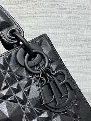 Okify Mini Lady Dior Bag Black Cannage Calfskin with Diamond Motif - 5