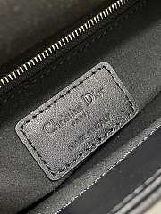 Okify Mini Lady Dior Bag Black Cannage Calfskin with Diamond Motif - 2