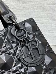 Okify Small Lady Dior My ABC Dior Bag Black Cannage Calfskin With Diamond Motif - 2