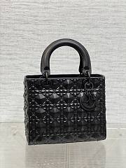 Okify Medium Lady Dior My ABC Dior Bag Black Cannage Calfskin With Diamond Motif - 2