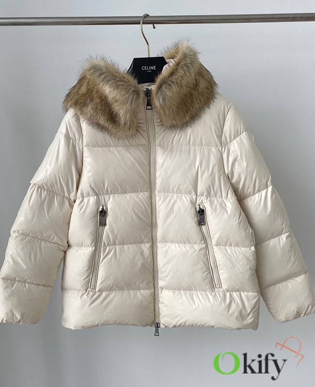 Okify Moncler Coat White 14002 - 1