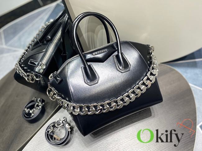 Okify Givenchy Black Mini Antigona Chain Bag - 1
