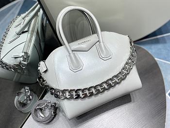 Okify Givenchy White Mini Antigona Chain Bag