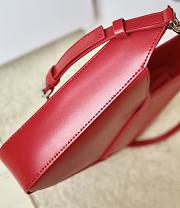 Okify Givenchy Small Cut Out Bag In Box Leather With Chain Red - 5