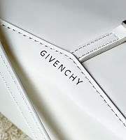 Okify Givenchy Small Cut Out Bag In Box Leather With Chain White - 5