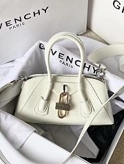 Okify Givenchy Antigona Stretch Mini Bag In Box Leather White - 1