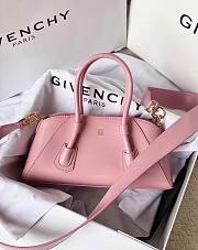 Okify Givenchy Antigona Stretch Mini Bag In Box Leather Pink - 4