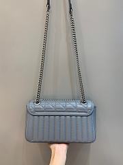Okify Gucci GG Marmont Small Shoulder Bag Gray Leather - 6