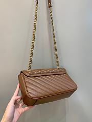Okify Gucci GG Marmont Small Shoulder Bag Brown Quilted Leather - 2