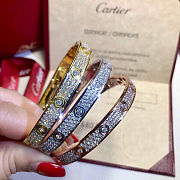 Okify Cartier Bracelet Diamond Paved Diamonds - 1