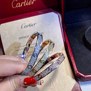 Okify Cartier Bracelet Diamond Paved Diamonds - 4