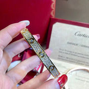 Okify Cartier Bracelet Diamond Paved Diamonds - 2