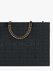 Okify Givenchy Medium G-Tote Shopping Bag in 4G Embroidery With Chain - 2