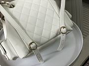 Okify Chanel White Quilted Caviar Small Backpack Gold Hardware - 3