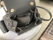 Okify Chanel Gray Quilted Caviar Mini Backpack Gold Hardware - 3