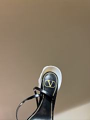 Okify VLTN Roserouche Sandal 1959 In Calfskin 100mm Black - 4