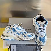 Okify Balenciaga Blue White Runner Sneakers - 6