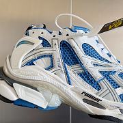 Okify Balenciaga Blue White Runner Sneakers - 4
