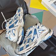 Okify Balenciaga Blue White Runner Sneakers - 2