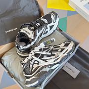 Okify Balenciaga Black White Runner Sneakers - 3