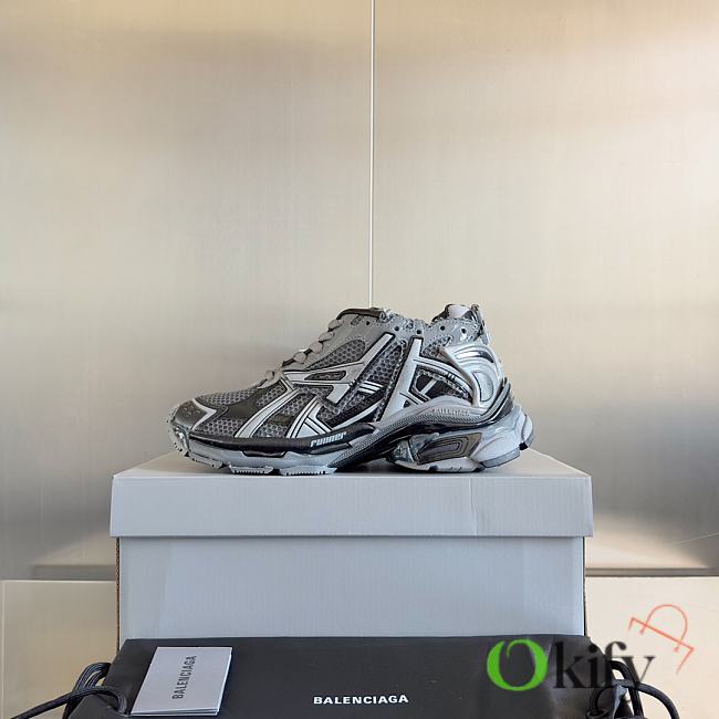 Okify Balenciaga Gray Runner Sneakers - 1