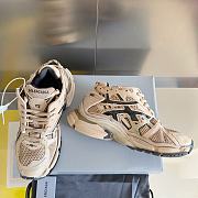 Okify Balenciaga Beige Runner Sneakers - 5