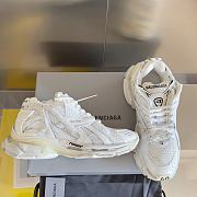 Okify Balenciaga White Runner Sneakers - 6