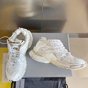 Okify Balenciaga White Runner Sneakers - 3