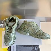 Okify Balenciaga Green Runner Sneakers - 4