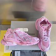 Okify Balenciaga Light Pink Runner Sneakers - 5