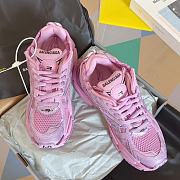 Okify Balenciaga Light Pink Runner Sneakers - 3