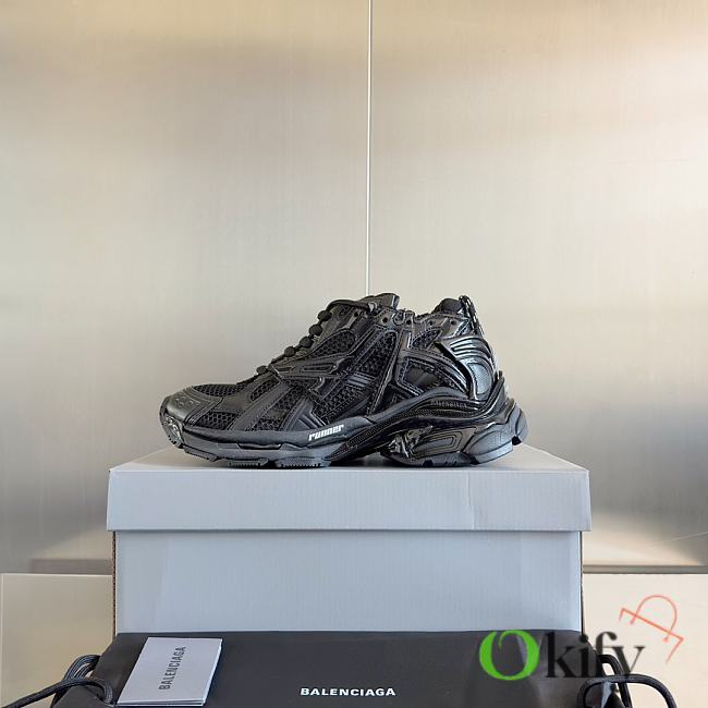 Okify Balenciaga Black Runner Sneakers - 1