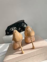 Okify Jimmy Choo Ixia 95 Beige Patent Leather Pumps - 6