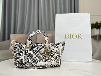 Okify Dior Lady D-Joy Medium Bag Plan de Paris calfskin