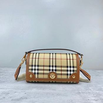 Okify Burberry Top Handle Note Bag Briar Brown