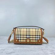 Okify Burberry Top Handle Note Bag Briar Brown - 6