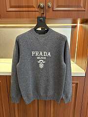 Okify Prada Sweater Black/ Dark Gray 14131 - 4