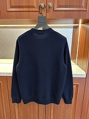 Okify Prada Sweater Gray/ Navy Blue 14132 - 5