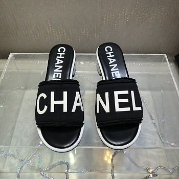 Okify Chanel Slides Black 14148