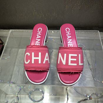 Okify Chanel Slides Pink 14149