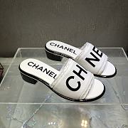 Okify Chanel Slides White 14150 - 4