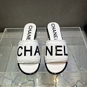 Okify Chanel Slides White 14150 - 2