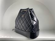 Okify CC Black Quilted Leather Gabrielle Backpack - 5