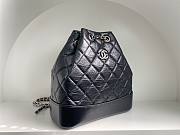 Okify CC Black Quilted Leather Gabrielle Backpack - 2