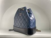 Okify CC Blue Quilted Leather Gabrielle Backpack - 6