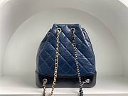 Okify CC Blue Quilted Leather Gabrielle Backpack - 5