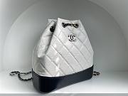 Okify CC White Quilted Leather Gabrielle Backpack - 5