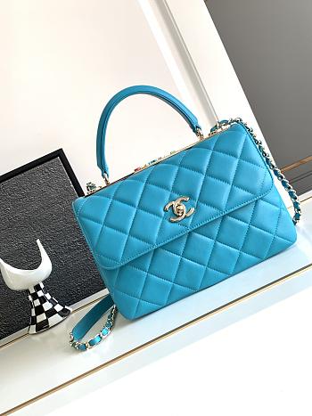 Okify CC Chanel Trendy CC Mini Bag Blue